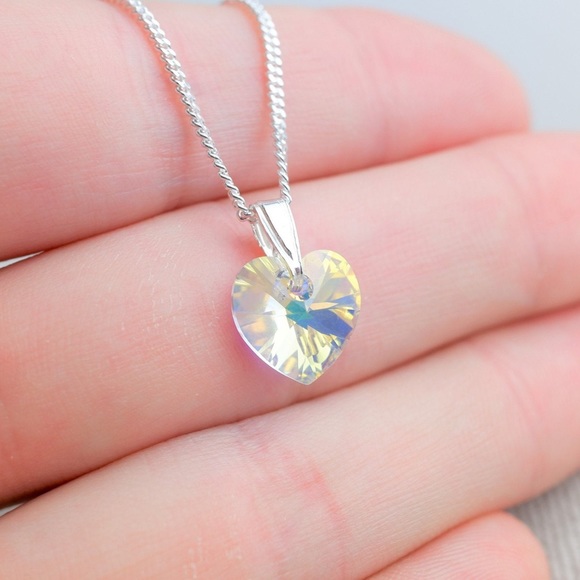 Swarovski Crystal Small Heart Pendant - Picture 1 of 10